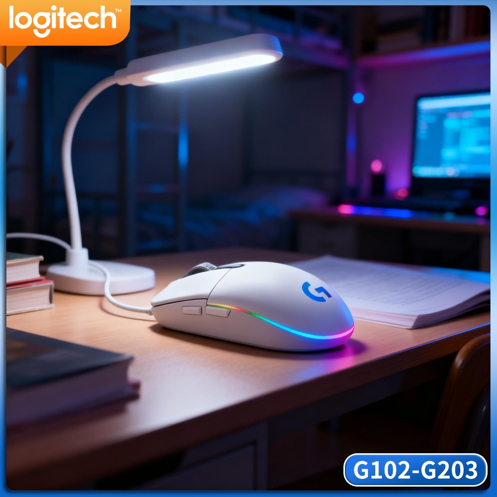 Logitech Mouse G203 - Mouse da gioco cablato Logitech G102,