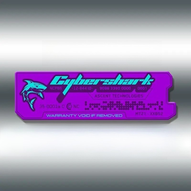 Tech Gear Accessories - 1 adesivo grafico Cyberpunk Tech Label,