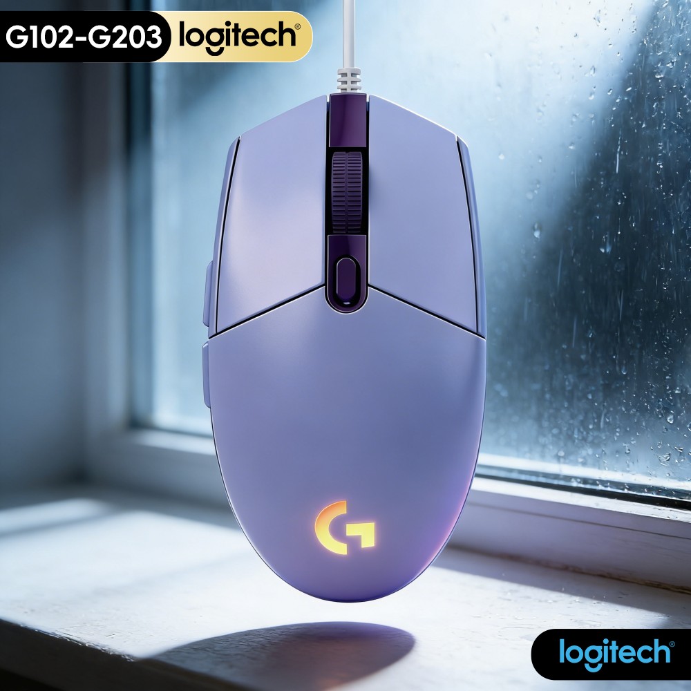 Logitech Mouse G203 - Mouse da gioco Logitech G203 RGB,