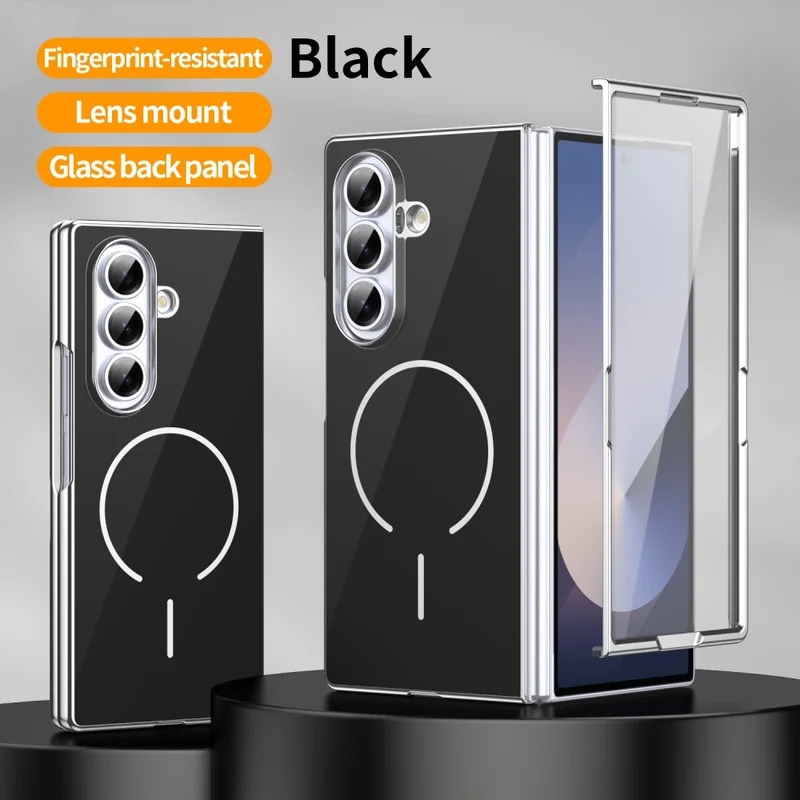 Tech Accessories Business - Custodia Magnetica Pieghevole in Vetro per