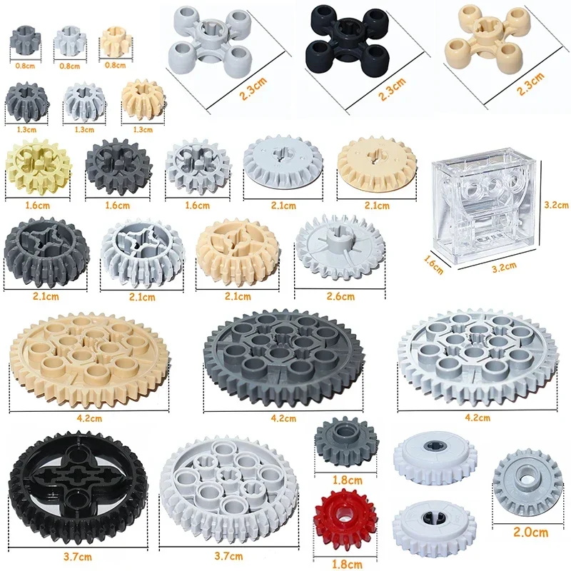 Tech Gear Accessories - MOC Building Blocks Parti tecniche Ingranaggi