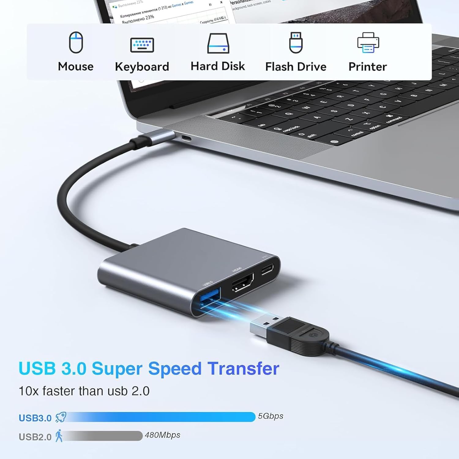 Hub USB Type-C 3-in-1 da masch - Usb C To Hdmi recensione e prezzo